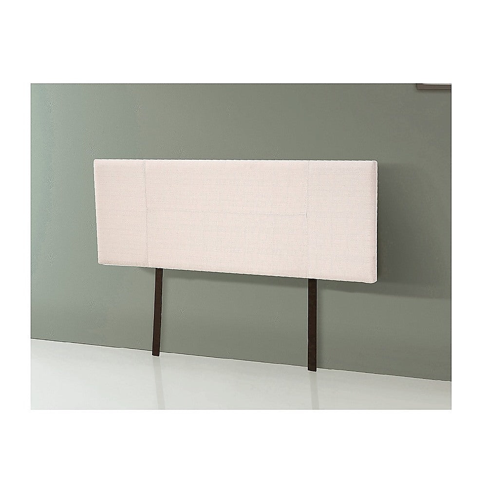 Linen Fabric Queen Bed Headboard Bedhead - Beige