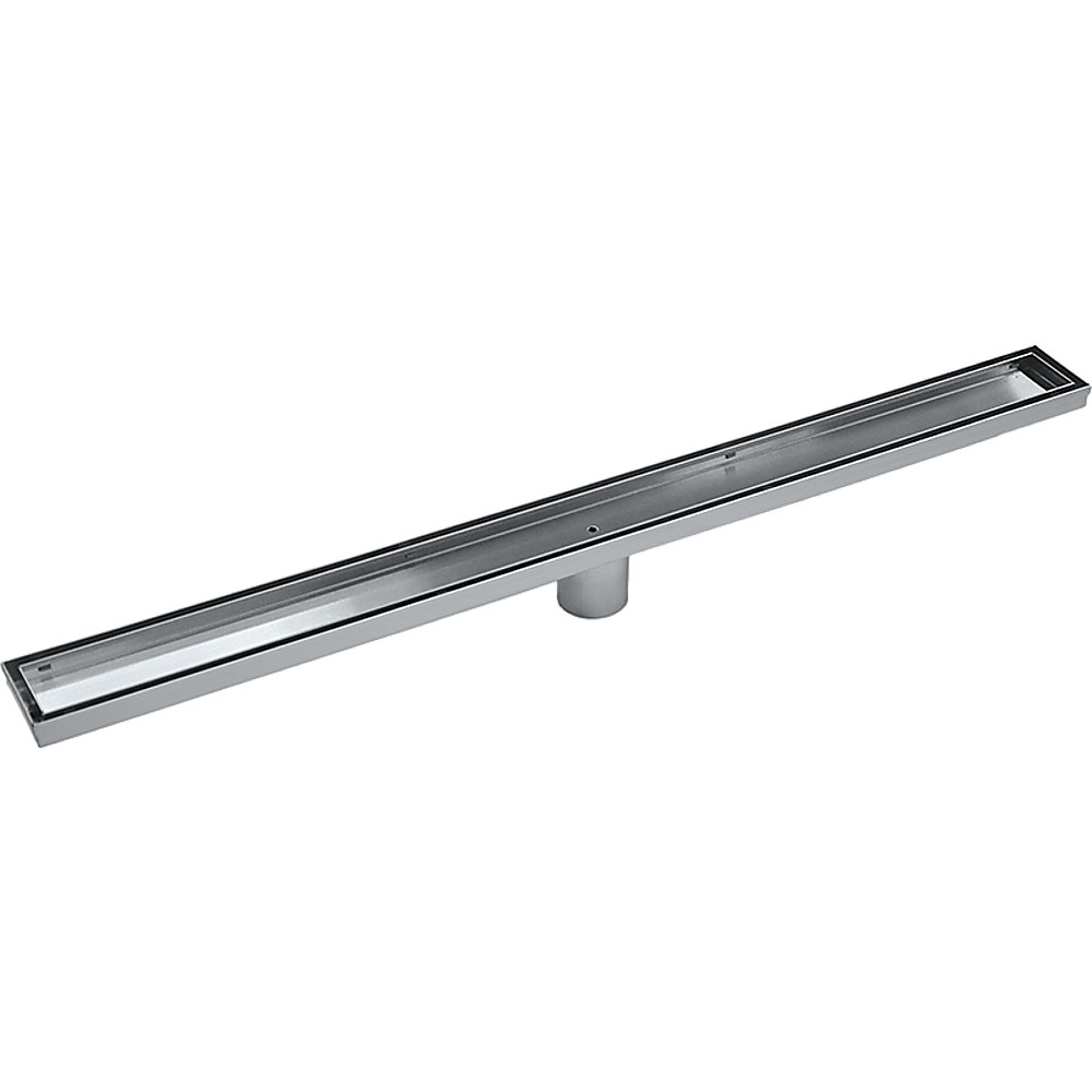 800mm Tile Insert Shower Bathroom Stainless Steel Grate Drain w/Centre outlet Floor Waste