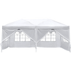 3x6m Gazebo Outdoor Marquee Tent Canopy White