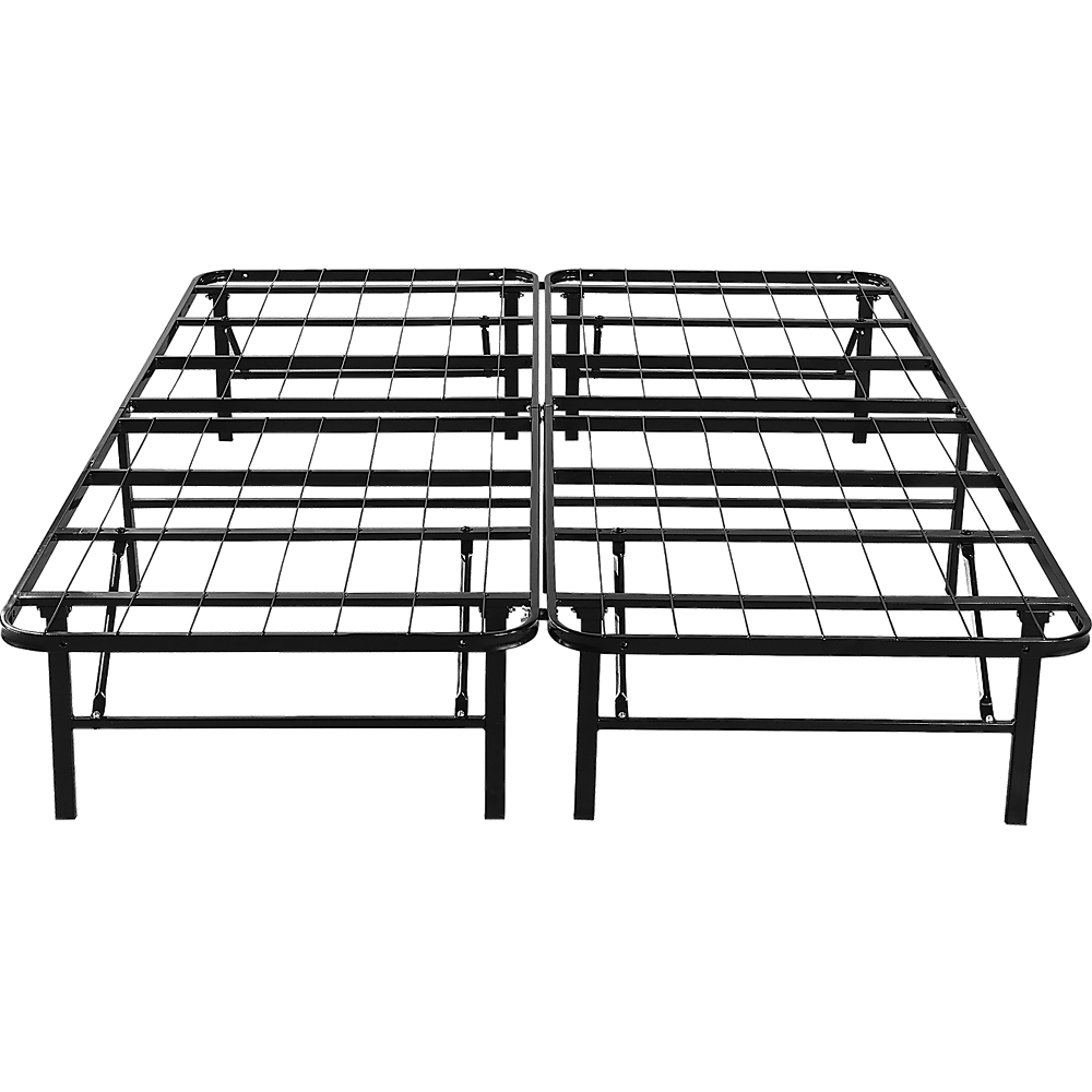 Queen Folding Metal Bed Frame Storage Platform Mattress Base
