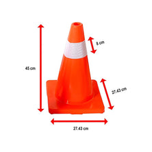4pcs 45cm Road Traffic Cones Reflective Overlap Parking Emergency Safety Cone