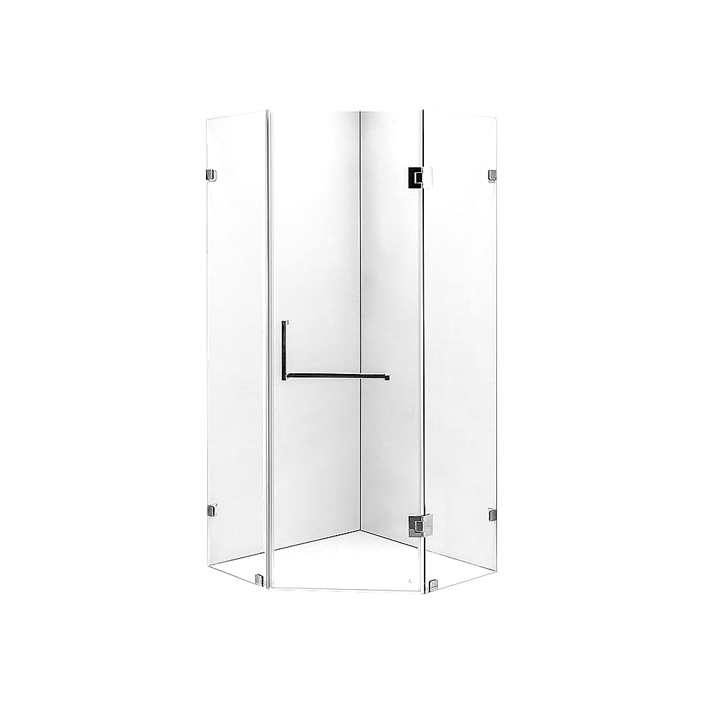 900 x 900mm Frameless 10mm Glass Shower Screen By Della Francesca