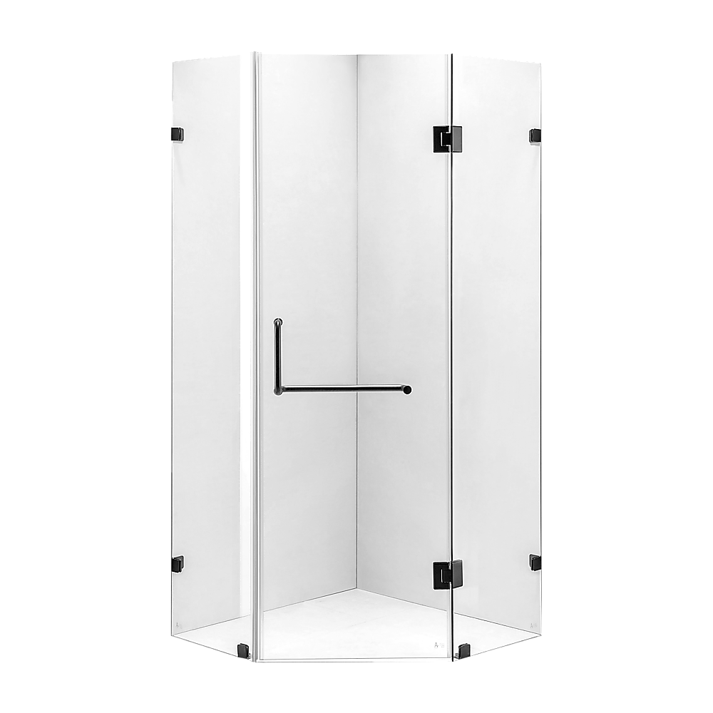 900 x 900mm Frameless 10mm Glass Shower Screen By Della Francesca