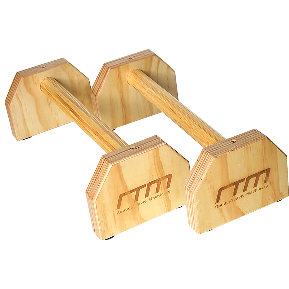 Wooden Parallette Bars Push Up & Dip Workouts