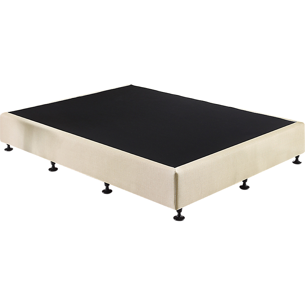 Palermo King Single Ensemble Bed Base Platinum Natural Sand Linen Fabric