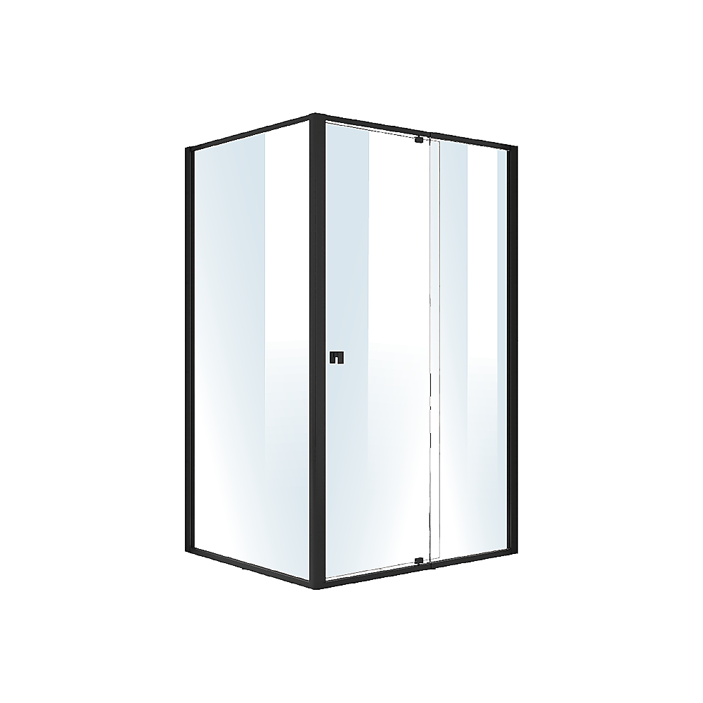 Semi Frameless Shower Screen (114~122)x 195cm & (98~101)x195cm Side AS/NZS Glass