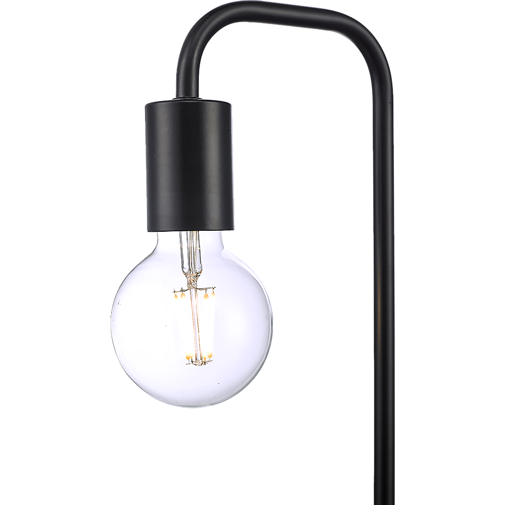 Modern Table lamp Desk Light Timber Base Bedside Bedroom Black