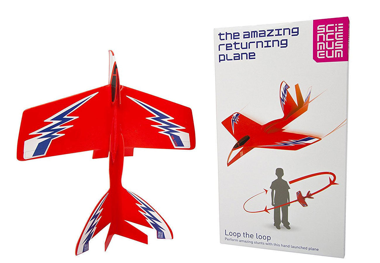the amazing returning plane toy