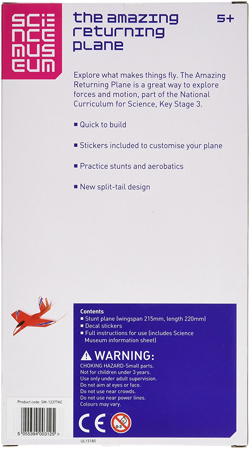 science museum the amazing returning plane