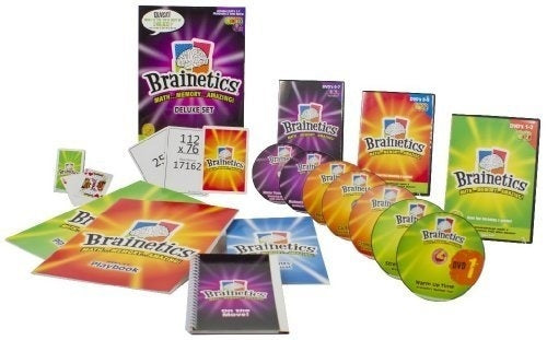 brainetics deluxe math memory set set