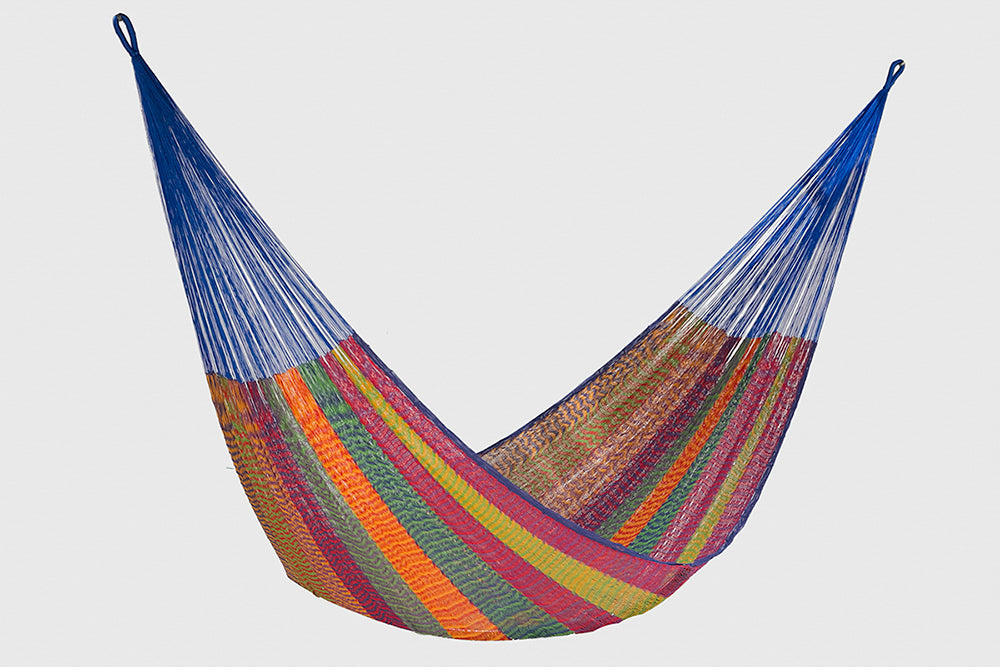 Mayan Legacy King Size Cotton Mexican Hammock in Mexicana Colour