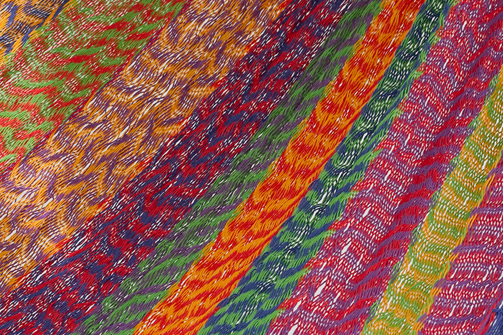 Mayan Legacy Single Size Cotton Mexican Hammock in Mexicana Colour