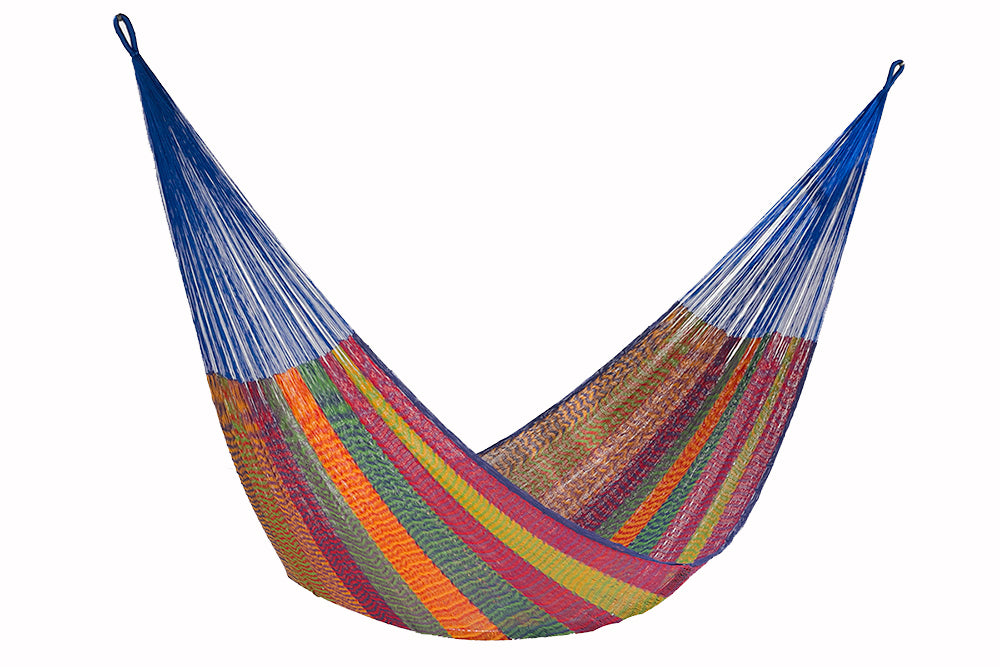 Mayan Legacy Jumbo Size Cotton Mexican Hammock in Mexicana Colour