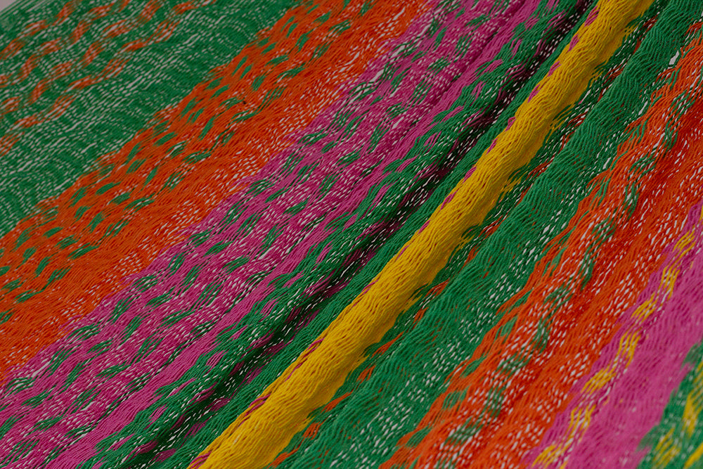 Mayan Legacy King Size Cotton Mexican Hammock in Radiante Colour