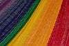 Mayan Legacy King Size Cotton Mexican Hammock in Rainbow Colour