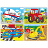 4 puzzles in a box vehicles