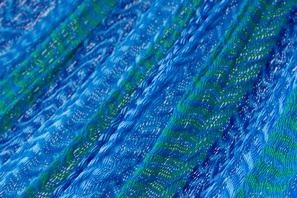 Mayan Legacy Jumbo Plus Size Nylon Mexican Hammock in Caribe Colour