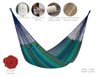 Mayan Legacy Queen Size Outdoor Cotton Mexican Hammock in Caribe Colour