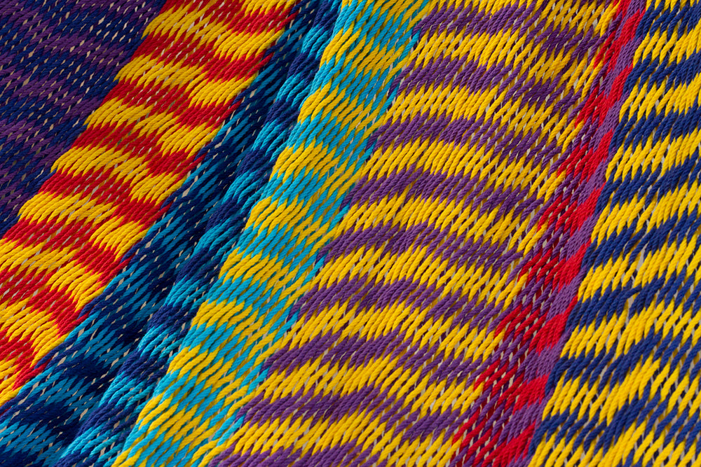 Mayan Legacy King Size Outdoor Cotton Mexican Hammock in Confeti Colour