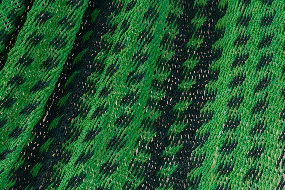 Mayan Legacy Jumbo Size Outdoor Cotton Mexican Hammock in Jardin Colour