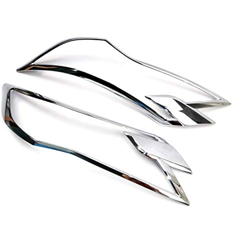 mitsubishi pajero sport front headlight trims chrome my 2015 2019