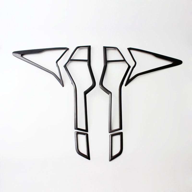 mitsubishi pajero sport rear tail light trims black my 2015 2019