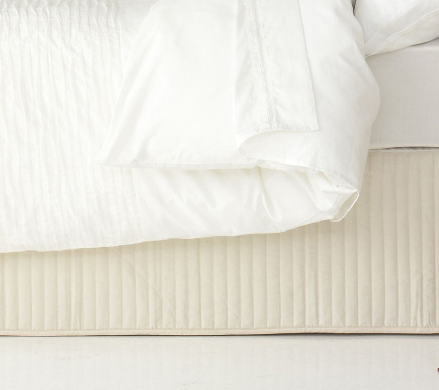  Quilted Cream King Single Valance by Ardor