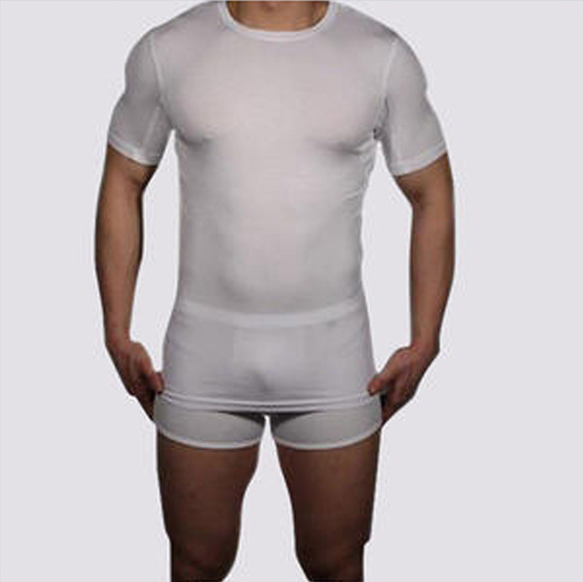 sweat proof undershirt for men crew neck
