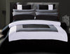 Luxton King Size Black Grey White Quilt Cover Set(3PCS)