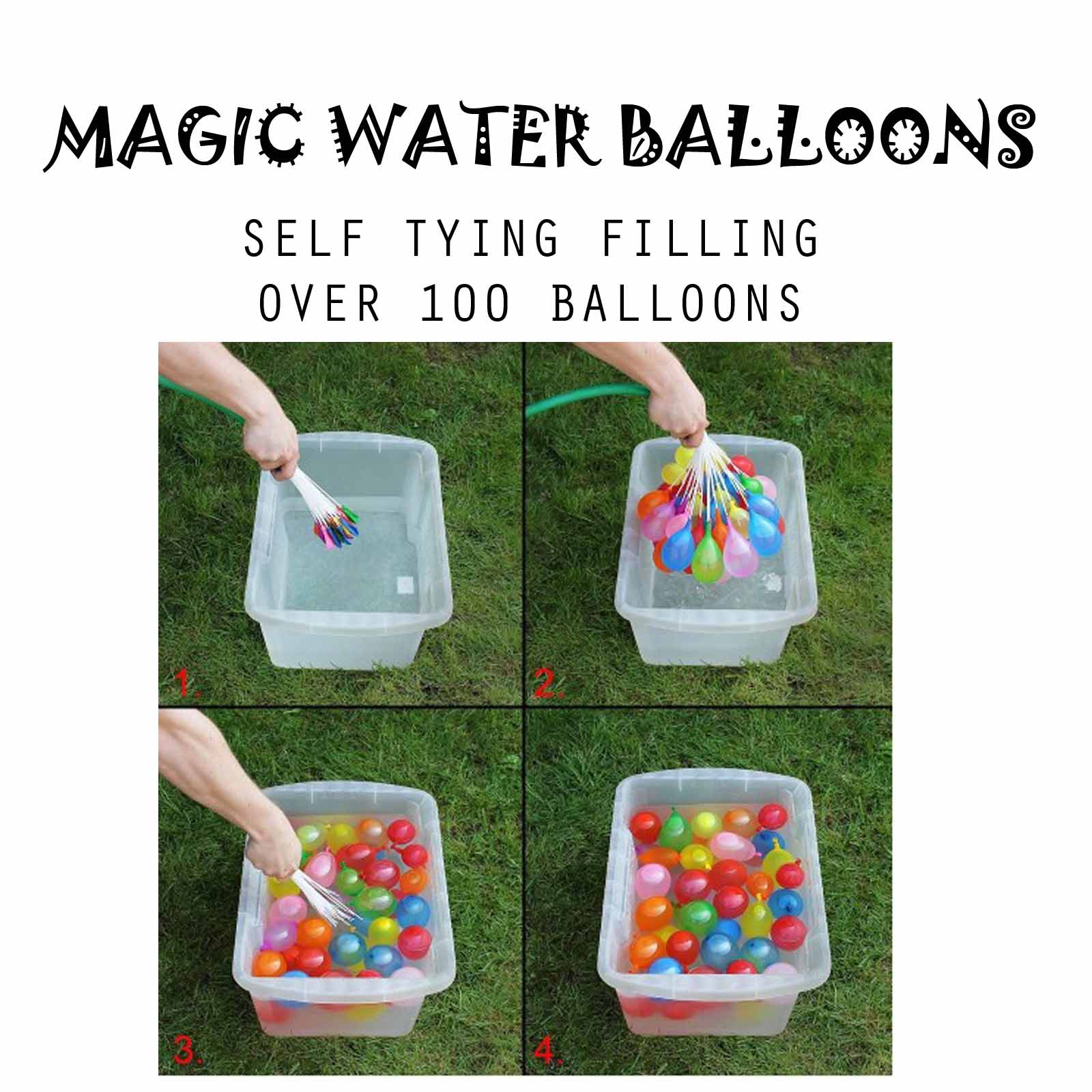 magic water balloons over 100