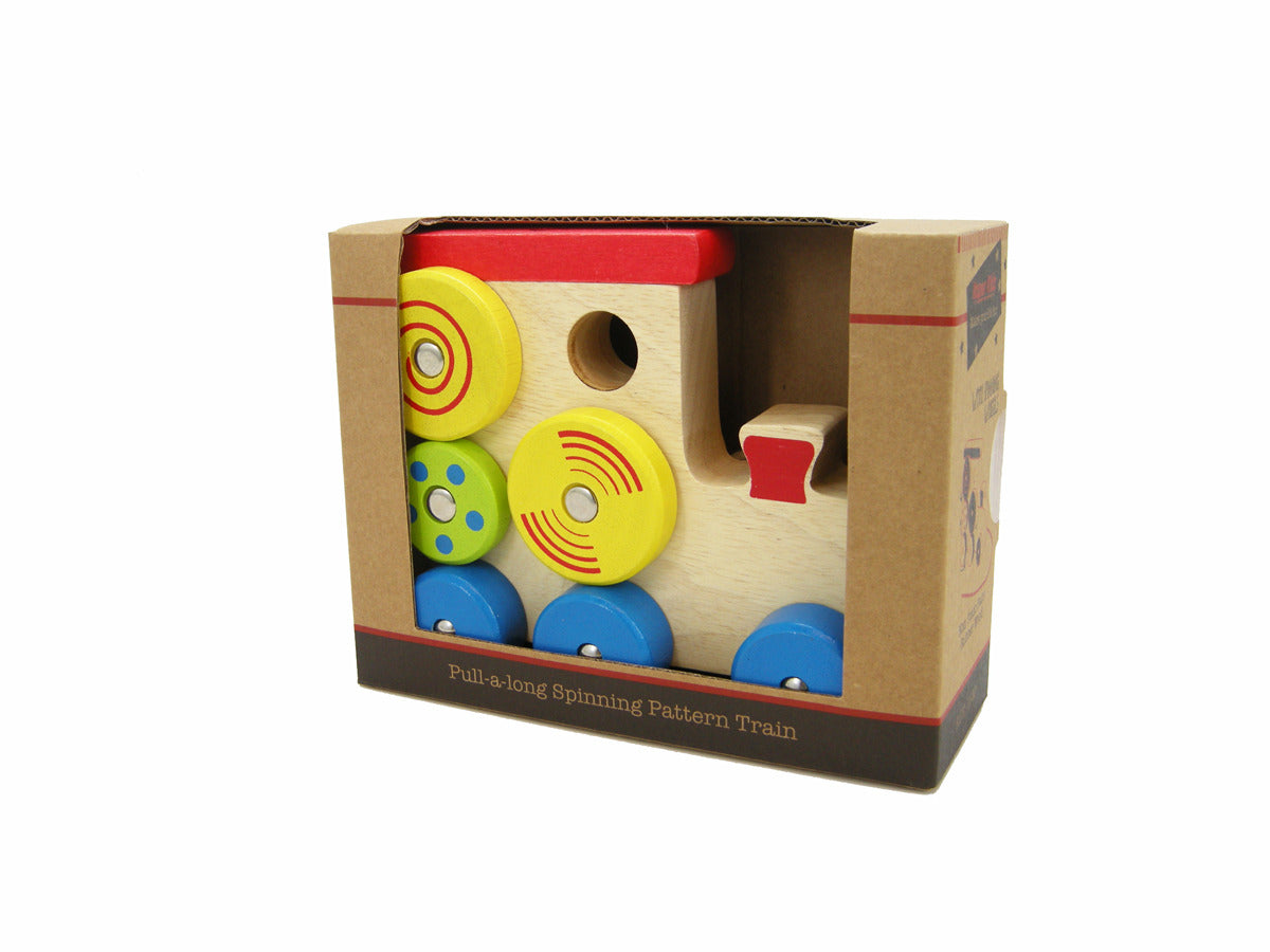 PULL ALONG SPINNING PATTERN TRAIN