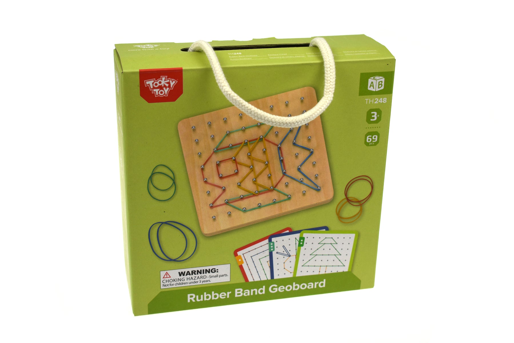 CREATIVE RUBBER BAND GEOBOARD PATTERN PUZZLE GAME