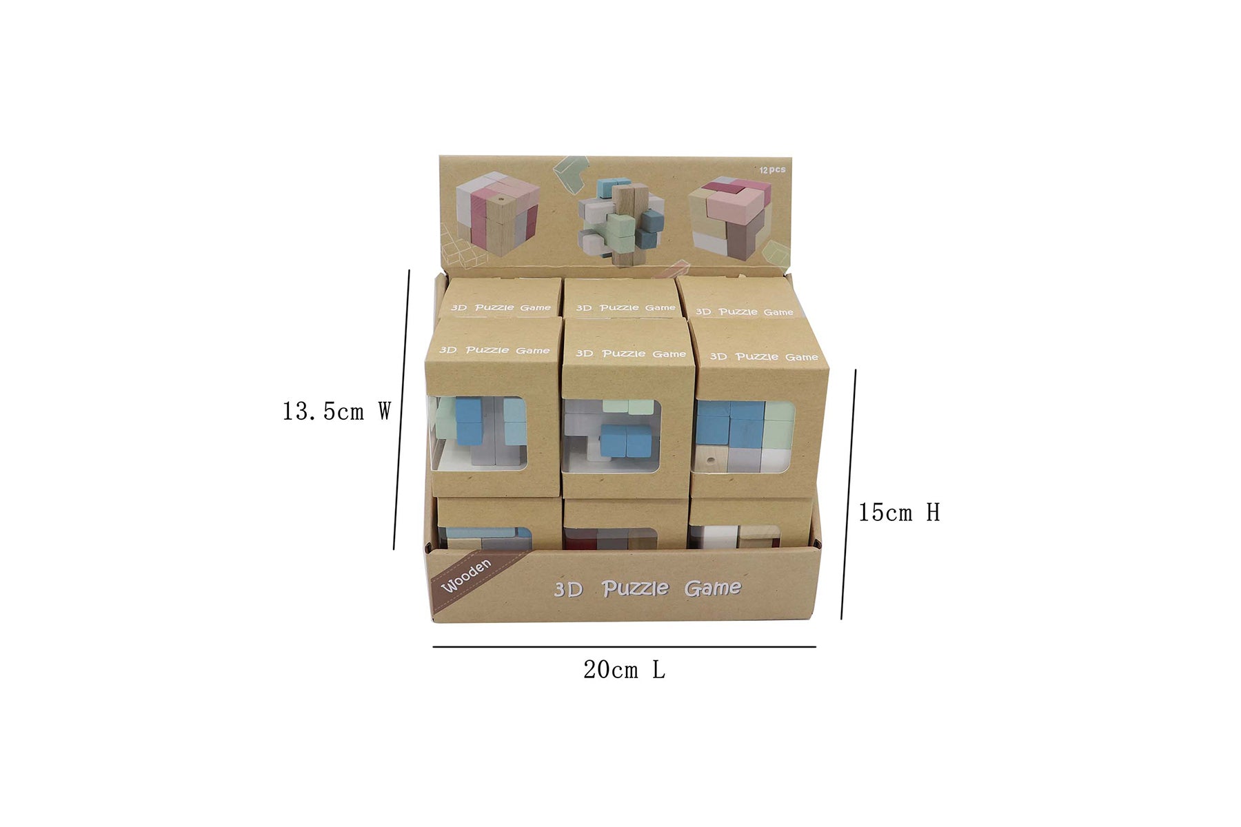 CALM & BREEZY SNAKE SOMA  WOODEN BRAIN TEASER PUZZLE