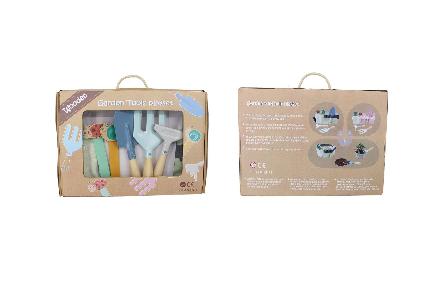 CALM & BREEZY KIDS GARDEN TOOL BELT BLUE